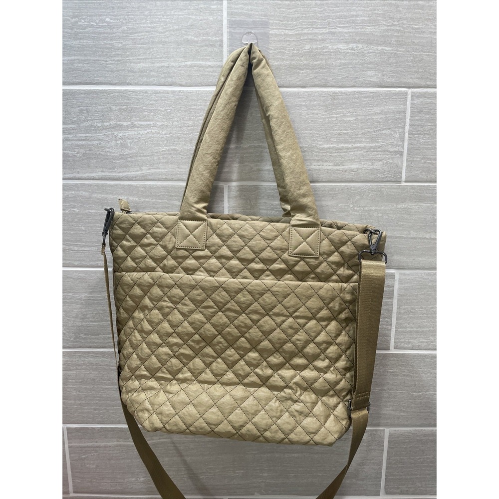 Hsitandy‎ Beige Waterproof quilted tote bag NEW